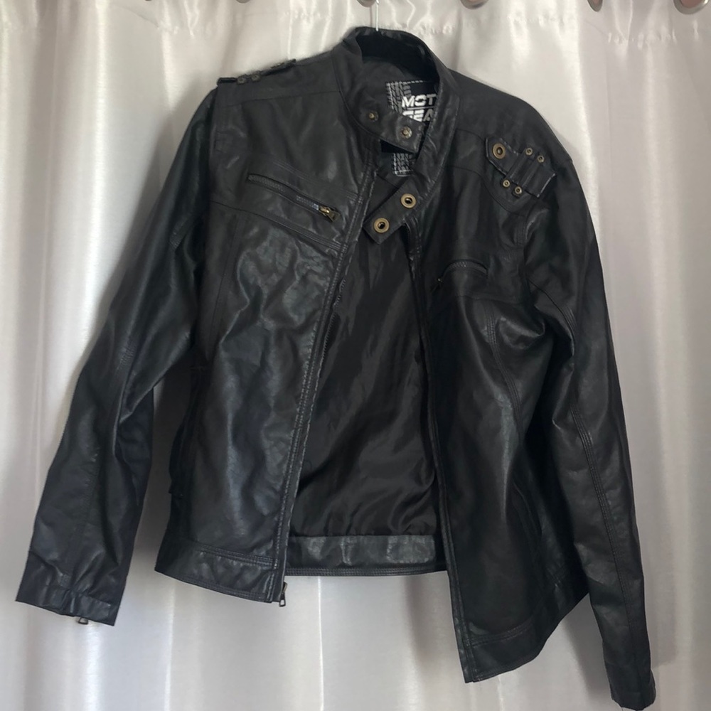 Men’s faux leather jacket